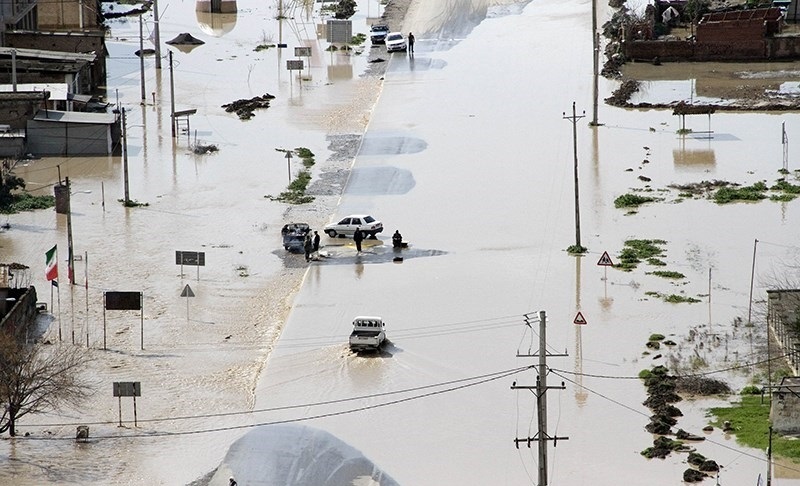 آخرین وضعیت سیلاب در آق‌قلا