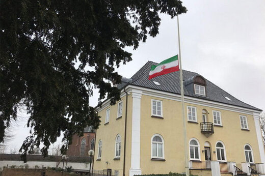 حمله به سفارت ایران در دانمارک + فیلم