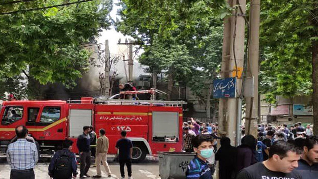 آتش سوزی امروز تهران 