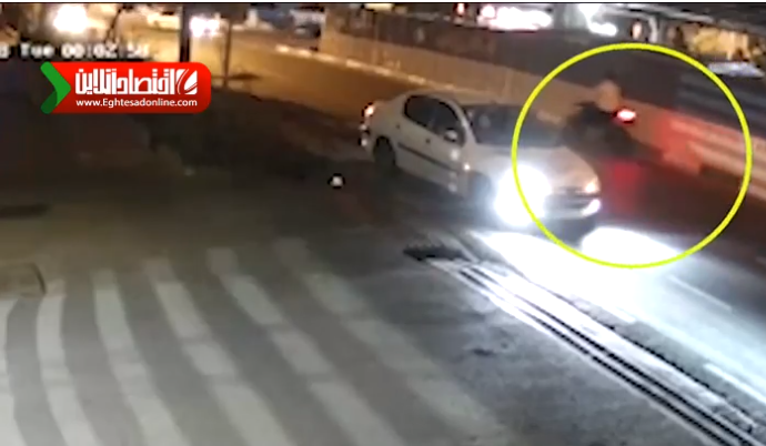 گوشی دزدی از دست راننده داخل ماشین در تهران +فیلم