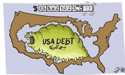 افزایش بدهی‌های آمریکا به ۳۰تریلیون دلار 