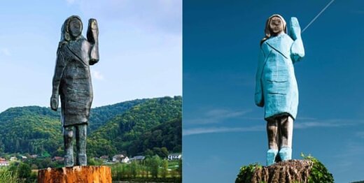 مجسمه جدید ملانیا ترامپ که نسوز است! +عکس