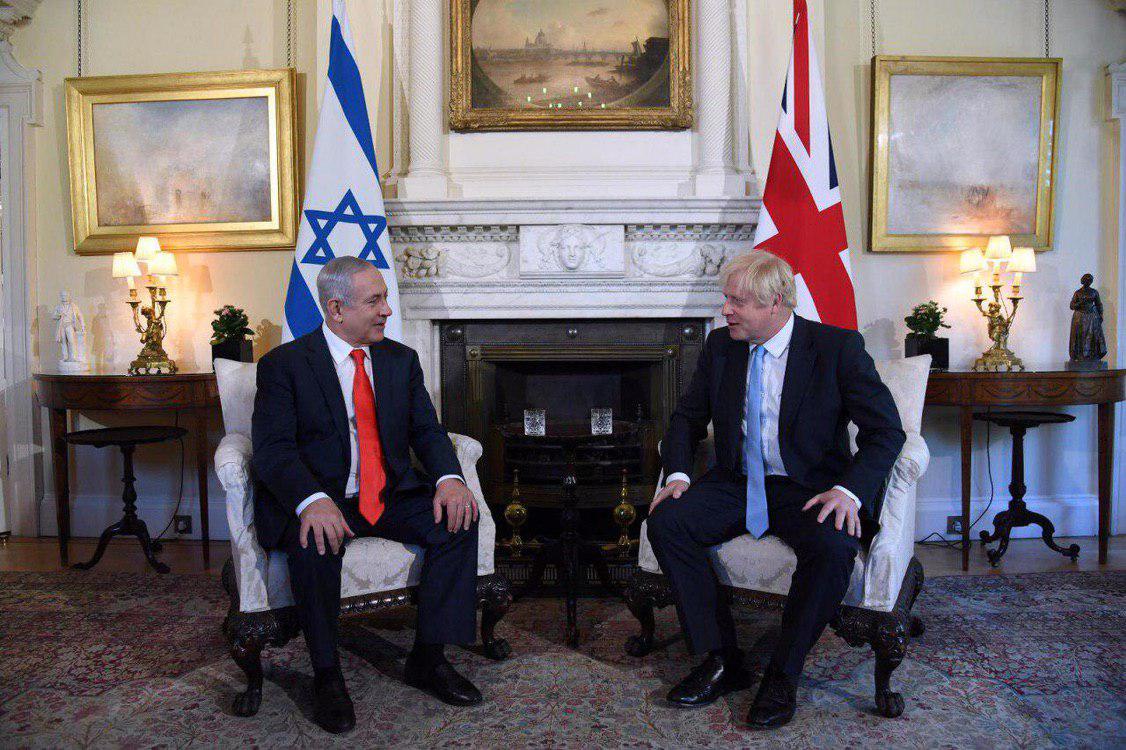 نتانیاهو در دیدار با جانسون خواستار مقابله انگلیس با ایران شد