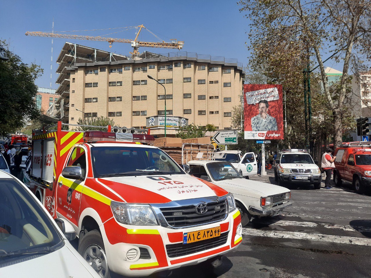 آتش‌سوزی در بیمارستان «دی» مهار شد