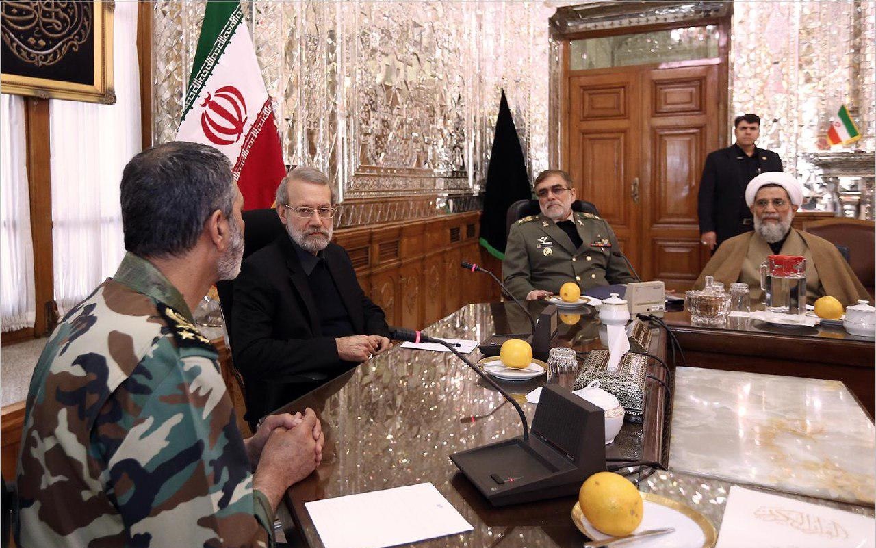میزبانی لاریجانی از فرماندهان جدید ارتش +عکس