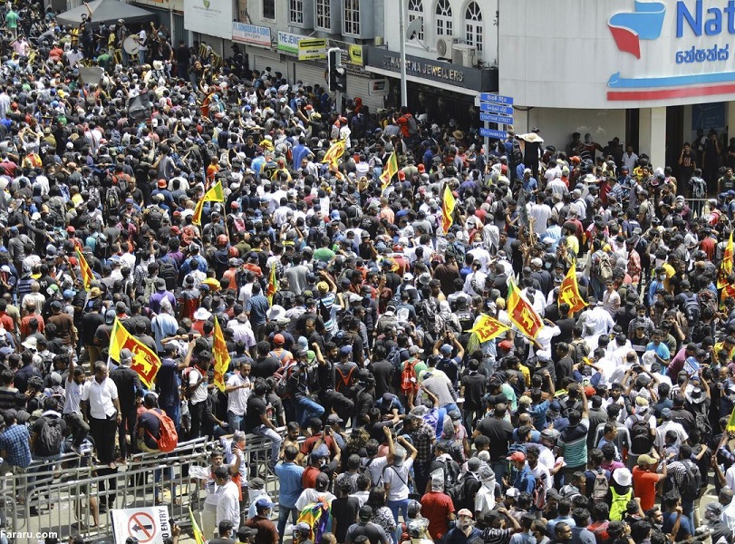 دفتر نخست وزیری سریلانکا به محاصره معترضان درآمد