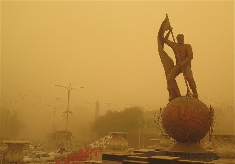 غبار در راه خوزستان