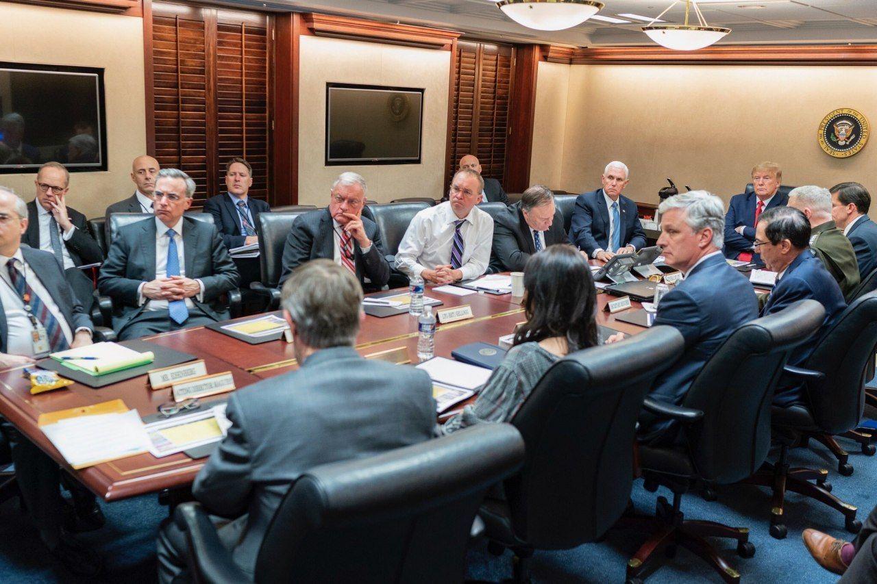 عکسی از جلسه شورای امنیت ملی آمریکا