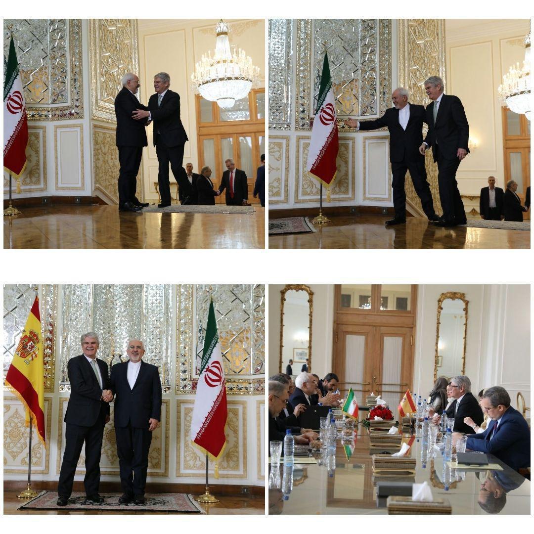 دیدار ظریف و همتای اسپانیایی‌اش در تهران +عکس