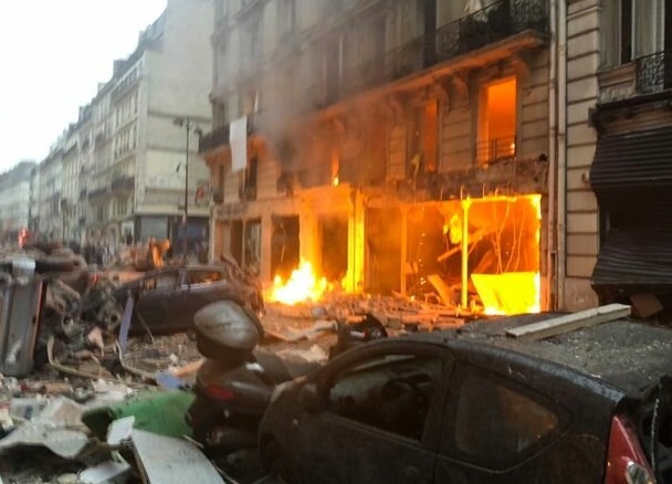 وقوع انفجاری مهیب در مرکز پاریس +تصاویر