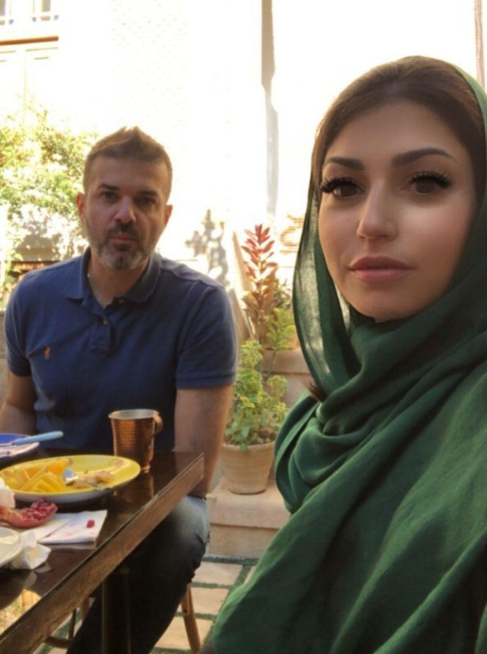 استراماچونی و همسرش در شیراز +عکس