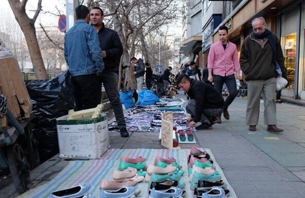 افزایش۵۰ درصدی دستفروشی در تهران نسبت به سال۹۴