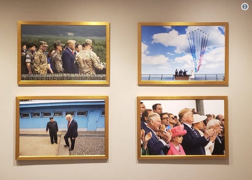 تصویر رهبر کره شمالی روی دیوار کاخ سفید +عکس