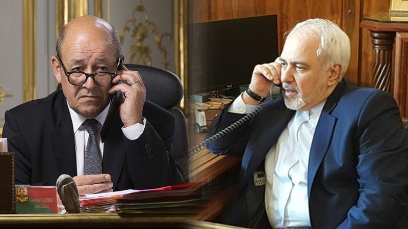 گفت‌وگوی برجامی وزیران خارجه ایران و فرانسه