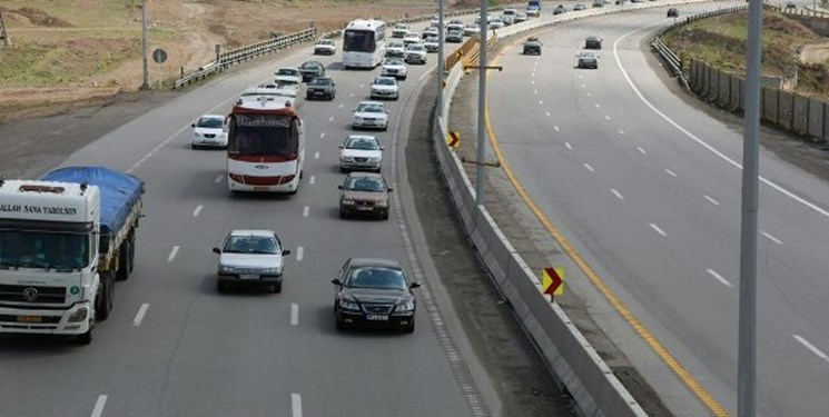 ترافیک سنگین در جاده تهران - کرج