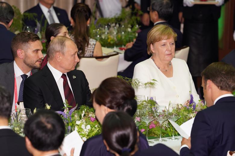 پوتین و مرکل در مراسم شام رسمی G20 +عکس