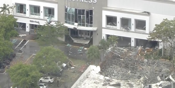 حدود 20مجروح در انفجار گاز در مرکز خریدی در فلوریدا