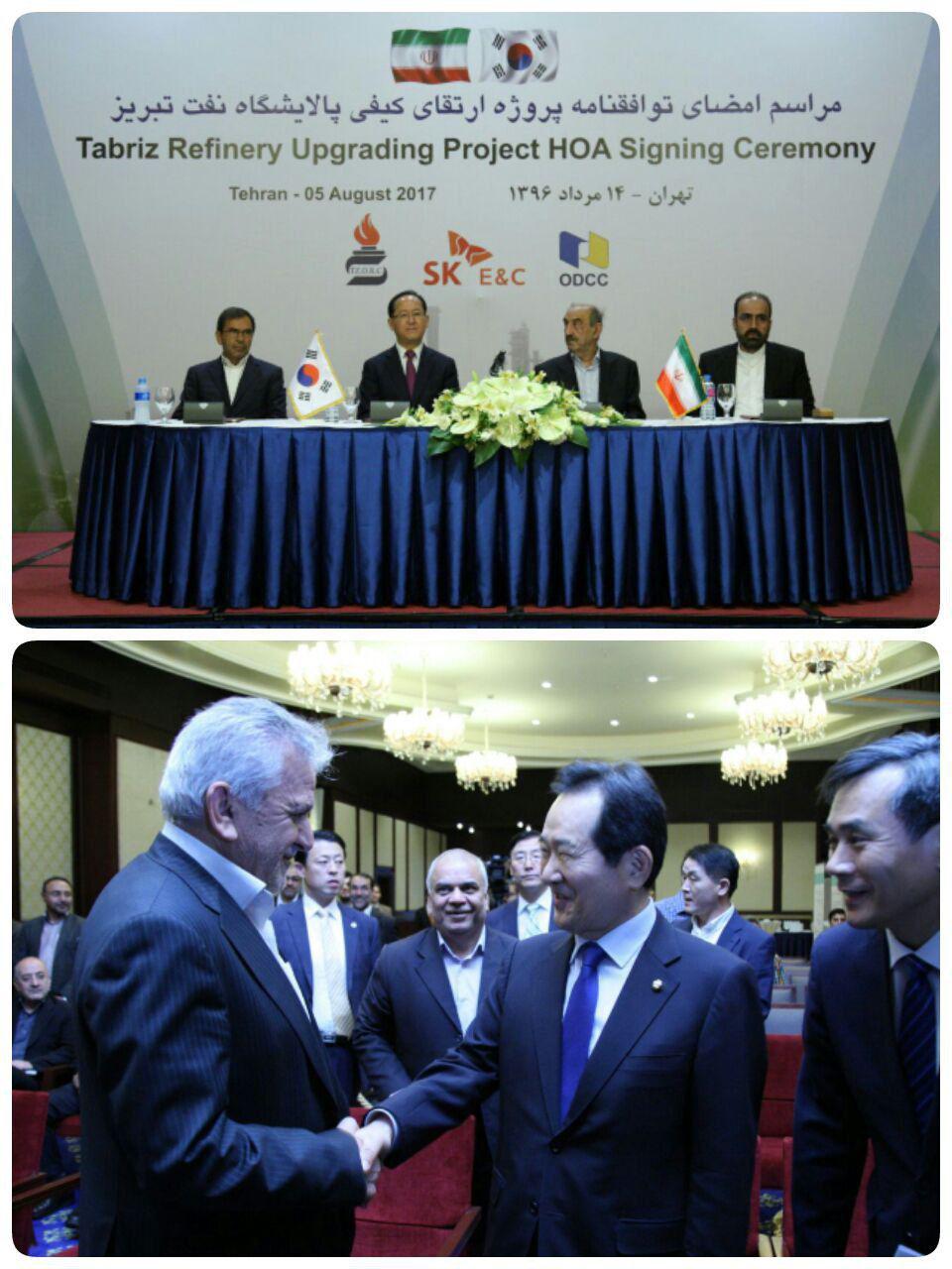 مهمان ویژه امضا قرارداد نفتی ایران و کره جنوبی +عکس