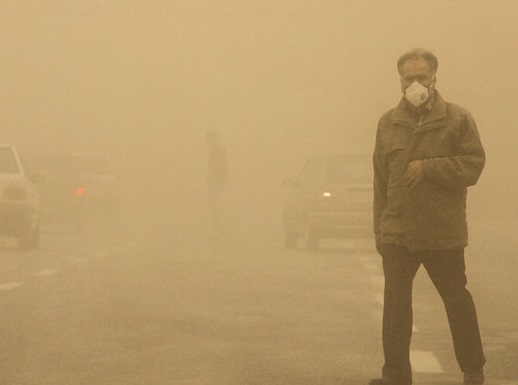 گرد و غبار در خرمشهر به ۳۳ برابر حد مجاز رسید