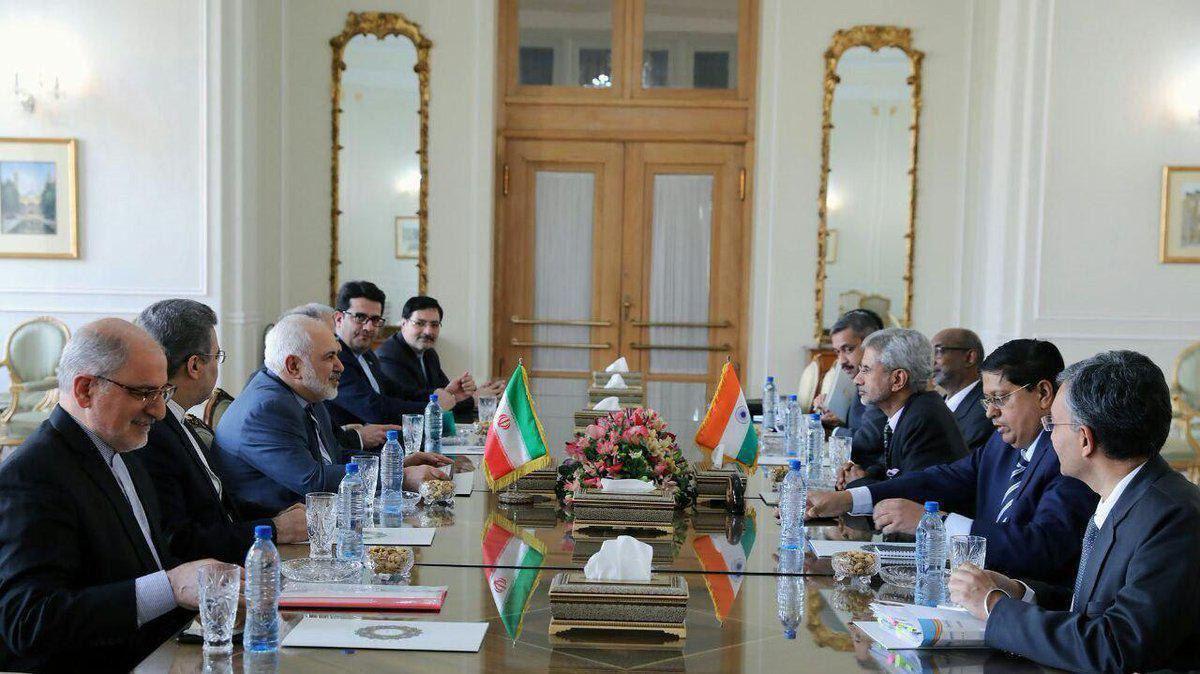 توییت ظریف پس از دیدار با وزیر خارجه هند