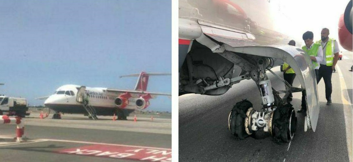 حادثه برای هواپیمای ایرانی در فرودگاه مسقط  +عکس