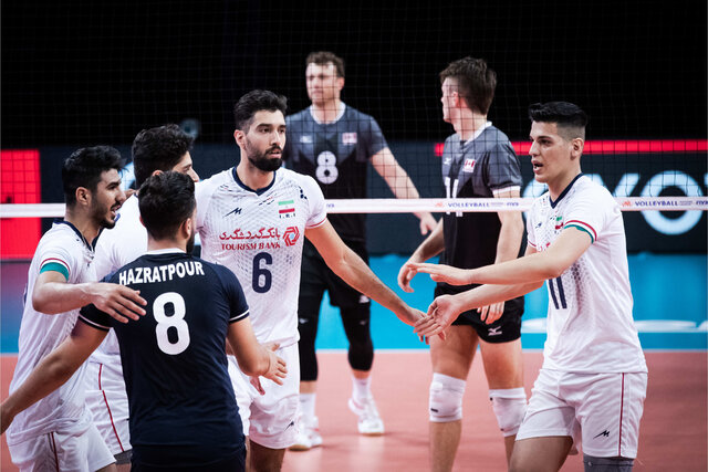 لیگ ملت‌ های والیبال ایران با قدرت از سد آمریکا گذشت