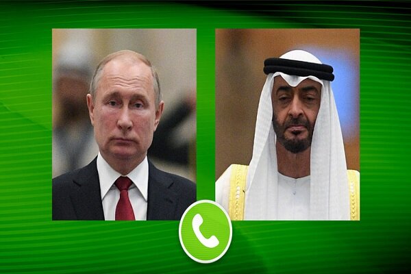 گفت و گوی  ولادیمیر پوتین و محمد بن زاید در مورد مسائل امارات