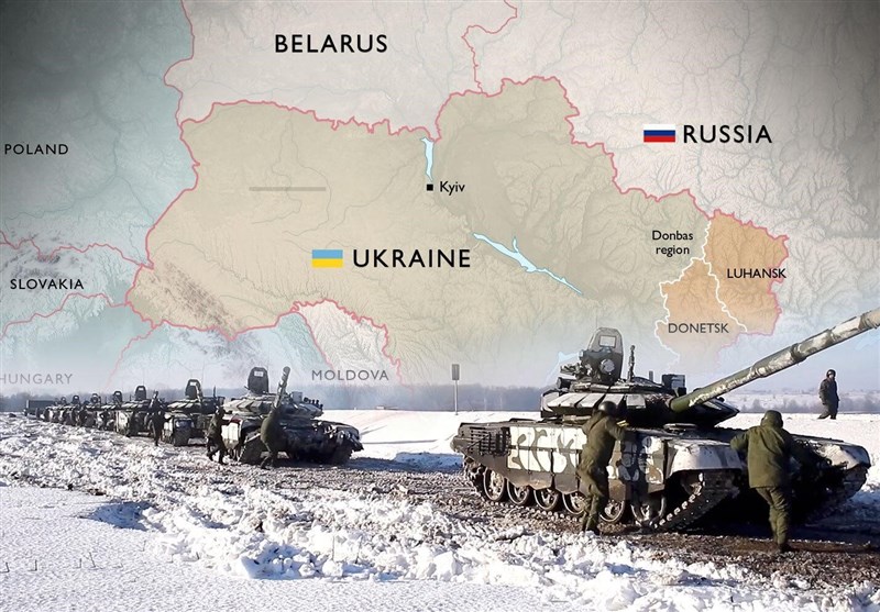تانک های روسی در مرکز شهر «سومی» در اوکراین + فیلم