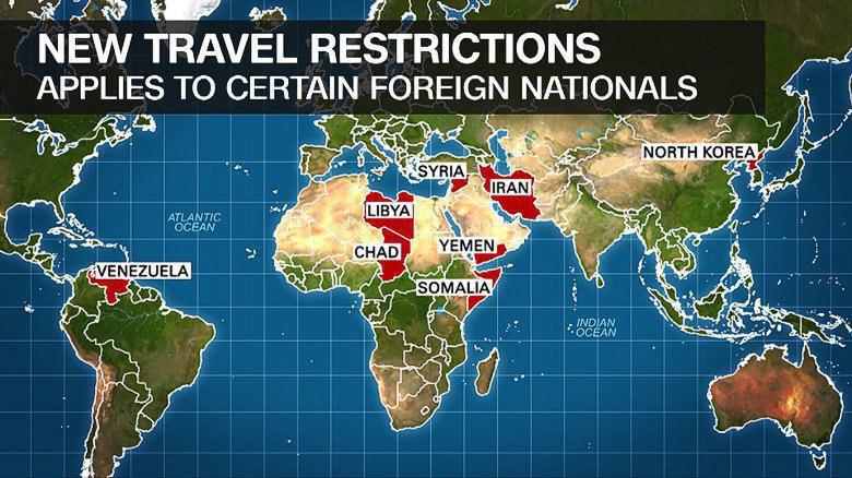 اجرای فرمان ترامپ در منع سفر اتباع ایران و ۵ کشور دیگر به آمریکا آغاز شد