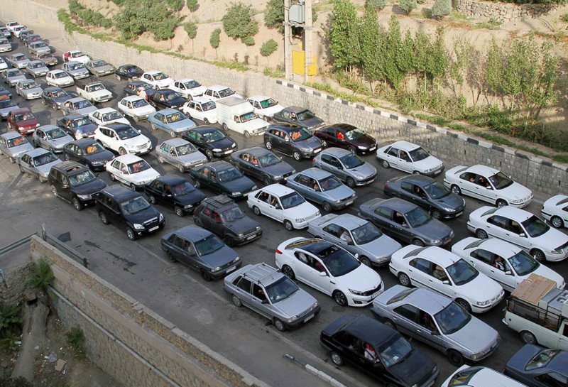 ترافیک ۲۵کیلومتری در رودبار