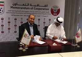 امضا تفاهم‌نامه فدراسیون‌های فوتبال ایران و قطر