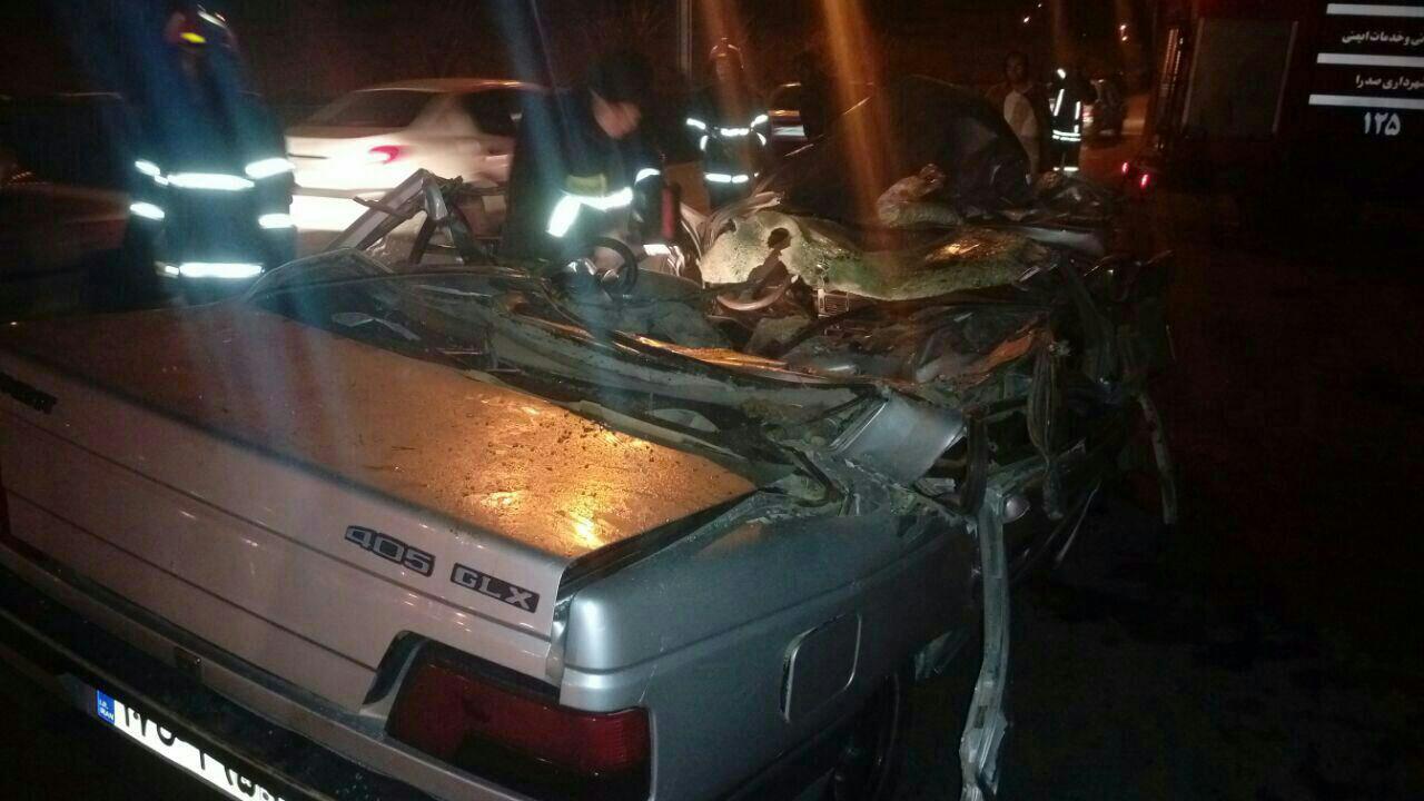 تصادف در شیراز ۳ کشته بر جای گذاشت