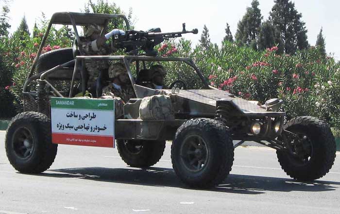 خودروی تهاجمی-نظامی عجیب ایران +عکس 