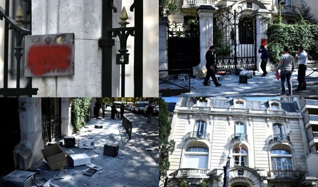 توییت سفارت فرانسه در پی تعرض به سفارت ایران