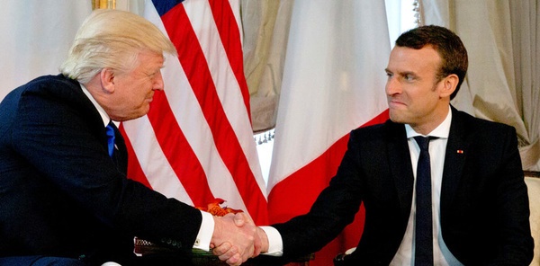 رئیس جمهور آمریکا با همتای فرانسوی خود دیدار می‌کند