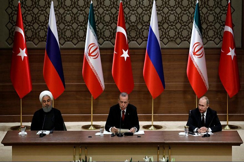  نشست سران ایران، روسیه و ترکیه آغاز شد