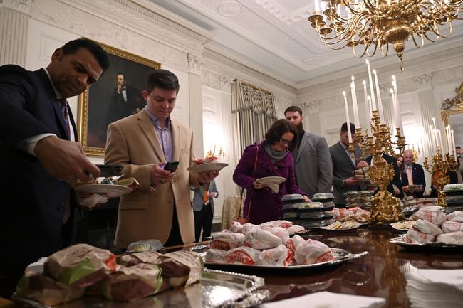 مهمانی "فست فودی" ترامپ در کاخ سفید +تصاویر