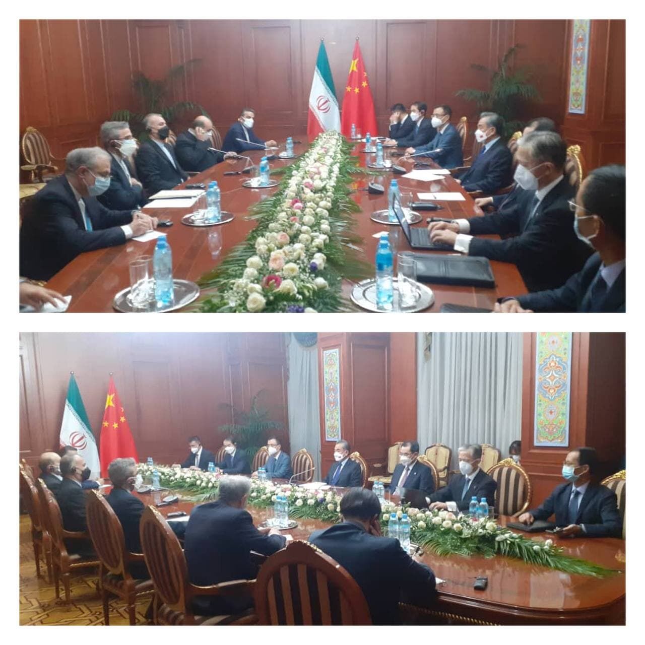 تاکید وزیران خارجه ایران و چین بر پیشبرد روابط بر اساس موافقت نامه همکاری‌ های ۲۵ساله