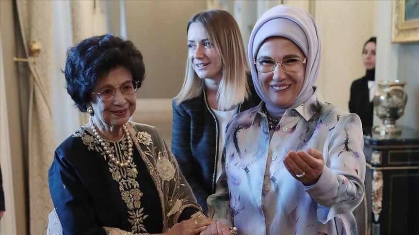  دیدار امینه اردوغان با همسر نخست‌وزیر مالزی در آنکارا