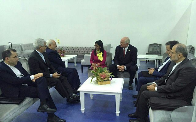 دیدار دوبارۀ ظریف با وزیر خارجه ونزوئلا 