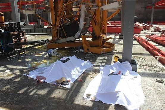  سقوط دلخراش کارگران از بالای برج +عکس