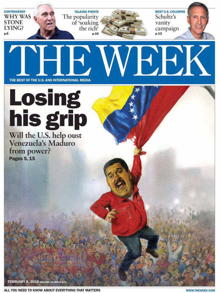 سقوط مادورو بر روی جلد هفته نامه "د ویک" +عکس