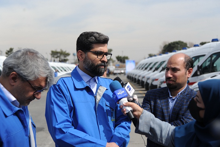 آمبولانس‌های ایران خودرو دیزل آماده تحویل به ناوگان امدادی کشور