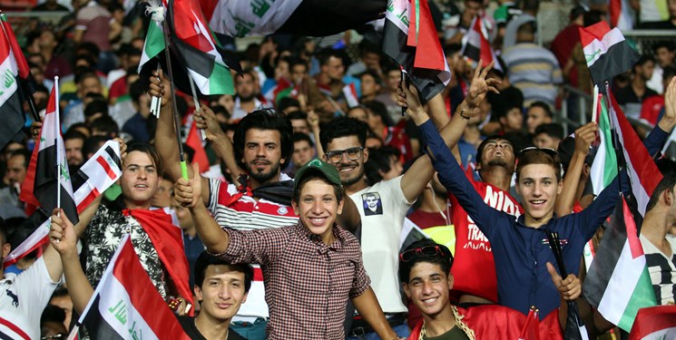 جشن ملی عراقی‌ها بعد از پیروزی مقابل ایران