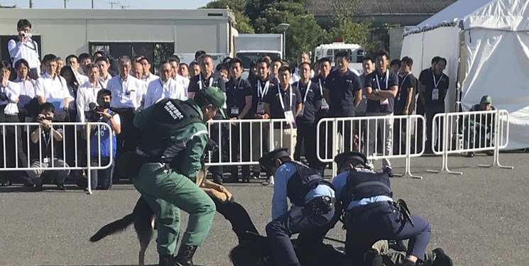 مانور نظامی ژاپنی‌ها برای برقراری امنیت در زمان برگزاری المپیک