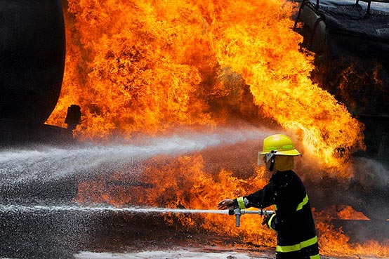 آتش‌سوزی گسترده در آذرشهر