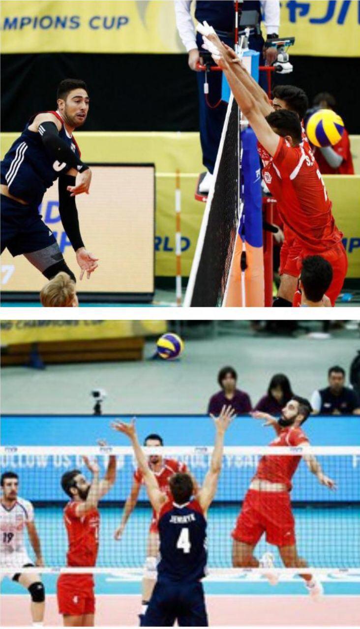 پیروزی غیرتمندانه والیبال ایران در برابر آمریکا