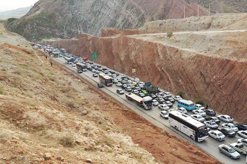 ترافیک سنگین در راه‌های ورودی به تهران 