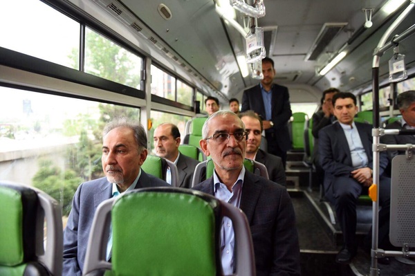 بازدید صبحگاهی شهردار تهران از شرکت واحد اتوبوسرانی