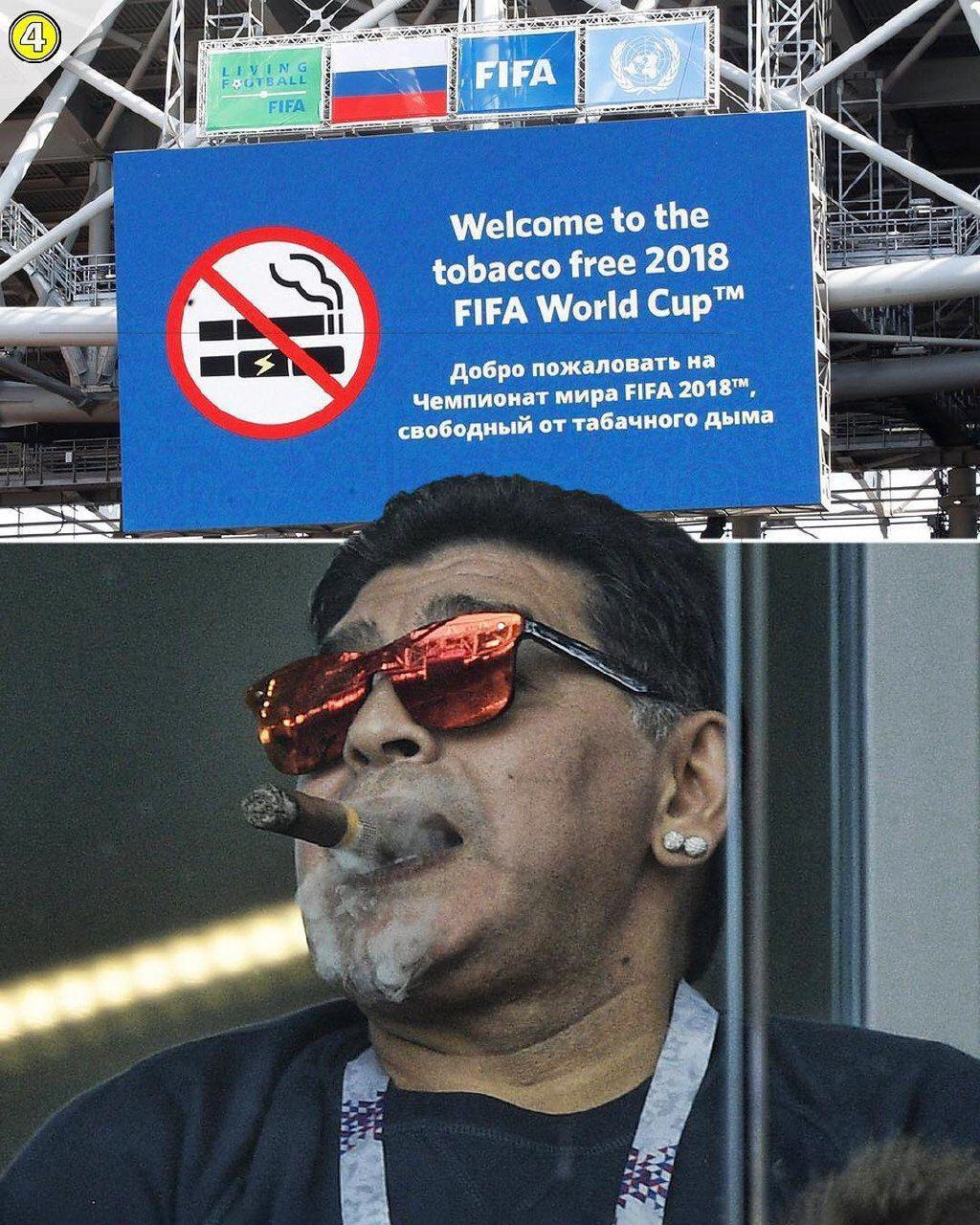 مارادونا، سیگار برگ و ممنوعیتی که زیر پا گذاشت! +عکس